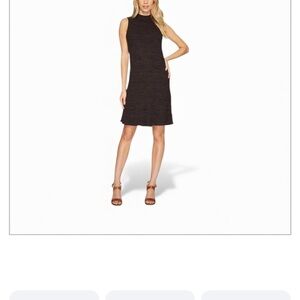 Splendid Gray Brushed Triblend Mock Neck Sleeveless Ribbed Size Medium